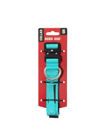 Boss Dog Tactical Adjustable Dog Collar Teal, 1ea/SM, 13-15in.