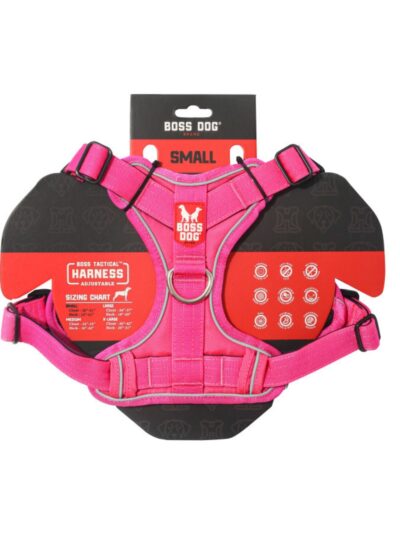 Boss Dog Tactical Dog Harness Hot Pink, 1ea/SM