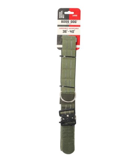 Boss Dog Human Boss Tactical Utility Dog Walker Belt Green, 1ea/LG (36-40In Waist)