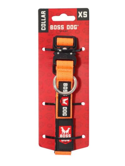 Boss Dog Tactical Adjustable Dog Collar Hunter Orange, 1ea/XS, 11-14in.