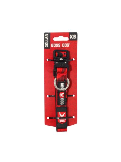 Boss Dog Tactical Adjustable Dog Collar Red Camo, 1ea/XS, 11-14in.
