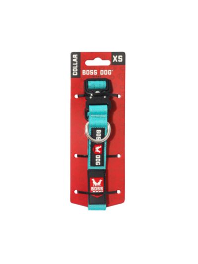 Boss Dog Tactical Adjustable Dog Collar Teal, 1ea/XS, 11-14in.