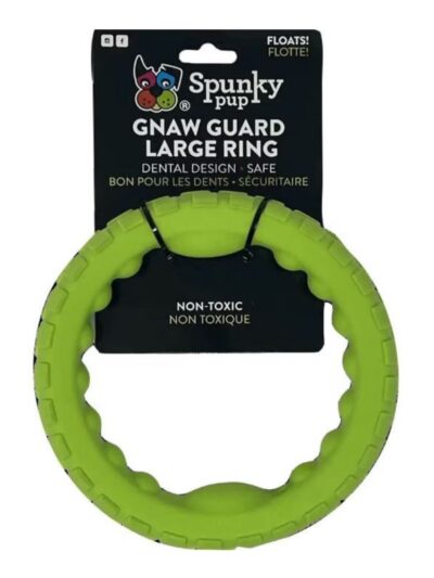 Spunkypup Gnaw Guard Squeaky Toy Ring Large