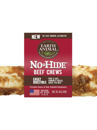 Earth Animal Dog No-Hide Beef 7 Inches (Sold As Case Of 24 Per Unit)