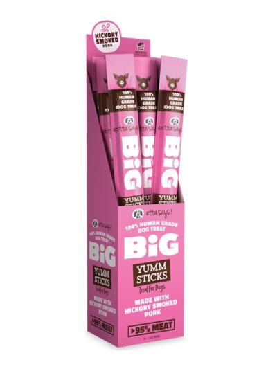 Etta Says Dog Grain Free Yum Stick Big Pork (Case of 24)
