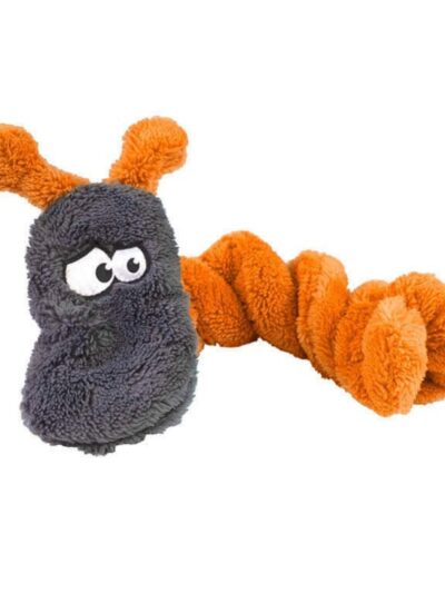 Cycle Dog Duraplush Caterpillar Dog Toy Orange Medium