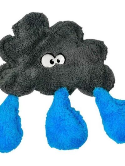 Cycle Dog Duraplush Rain Cloud Puzzle Dog Toy Gray Medium