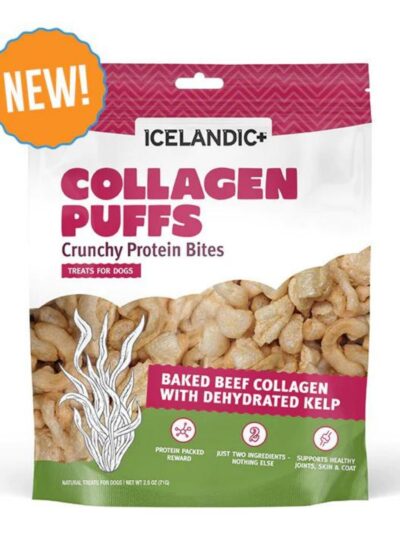 Icelandic+ Dog Collagen Puffs Bites with Kelp 2.5oz