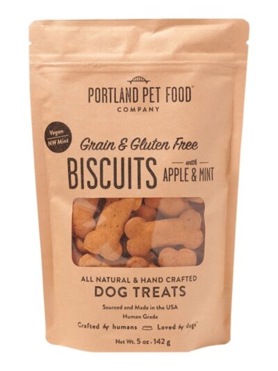 Portland Dog Grain Free Gluten Free Apple & Mint Biscuits 5oz.