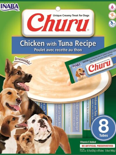 Inaba Dog Churu Chicken Tuna 5.6oz. (6 Count)