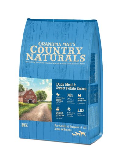 Grandma Mae's Country Naturals Dry Dog Food Duck Meal & Sweet Potato 14lb