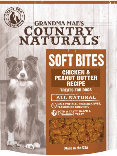 Grandma Mae's Country Naturals Soft Bites Dog Treats Chicken & Peanut Butter 1ea/5oz.