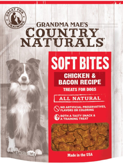 Grandma Mae's Country Naturals Soft Bites Dog Treats Chicken & Bacon 1ea/5oz.