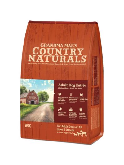 Grandma Mae's Country Naturals Premium All Natural Adult Dry Dog Food Chicken & Rice 12lb