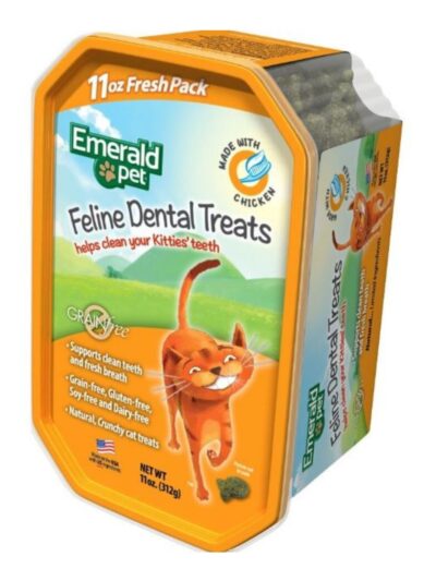 Emerald Pet Feline Dental Cat Treats Chicken 11oz