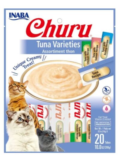 Inaba Cat Churu Tuna 5oz. Variety Bag (20 Count)