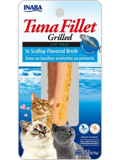 Inaba Cat Grill Fil Tuna/Scallop Broth 0.5Oz/6Ct.