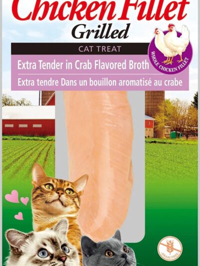 Inaba Cat Grill Fil Xtnder Chicken /Crab Broth .9Oz/6Ct