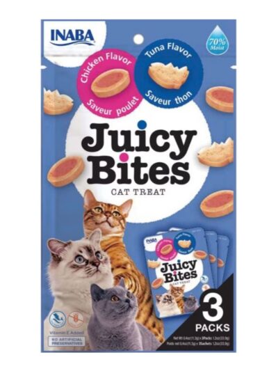Inaba Cat Juicy Bites Scallop Crab 1.2oz. (6 Count)