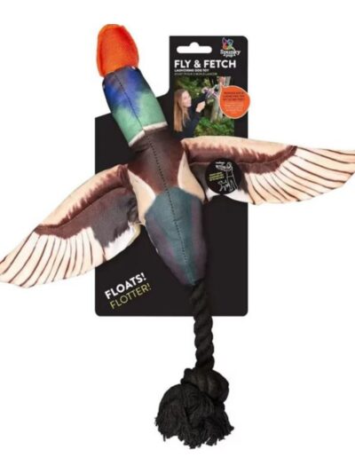 Spunkypup Fly & Fetch Launch Plush Toy Duck One Size