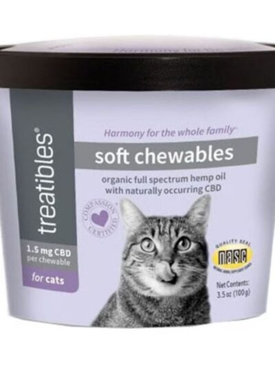 Treatibles Hemp Soft Chewables For Cats Chicken 100 Ct