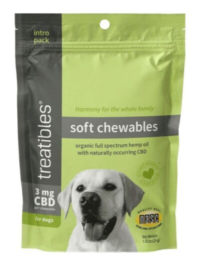 Treatibles Hemp Soft Chewables For Dogs Beef 12 Ct