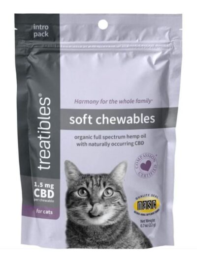 Treatibles Hemp Soft Chewables For Cats Chicken 20 Ct