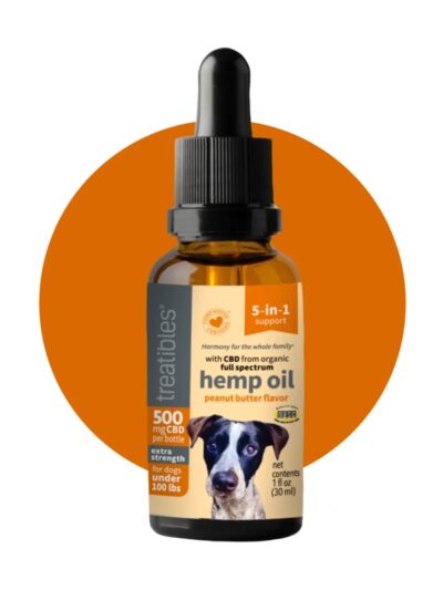 Treatibles Full Spectrum Hemp Oil W/Cbd Dropper Peanut Butter 500 Mg-1oz.