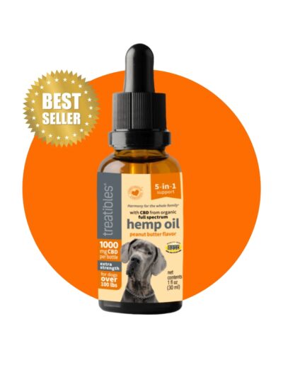 Treatibles Full Spectrum Hemp Oil W/Cbd Dropper Peanut Butter 1000 Mg-1oz.