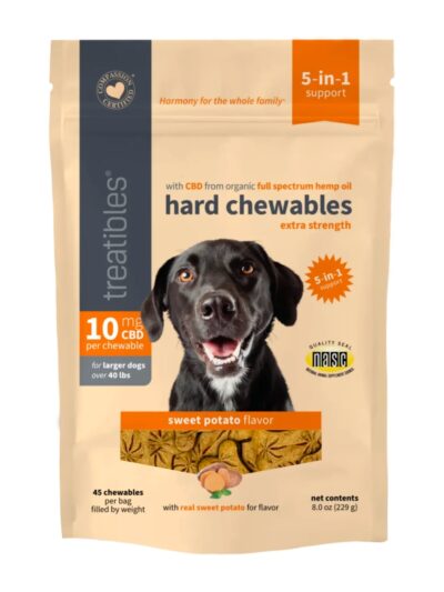Treatibles Extra Strength Large Dogs Hard Chews Sweet Potato 10 Mg-45 Pk