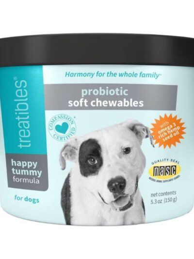 Treatibles Probiotic Dog Soft Chews Probiotic 60 Pk