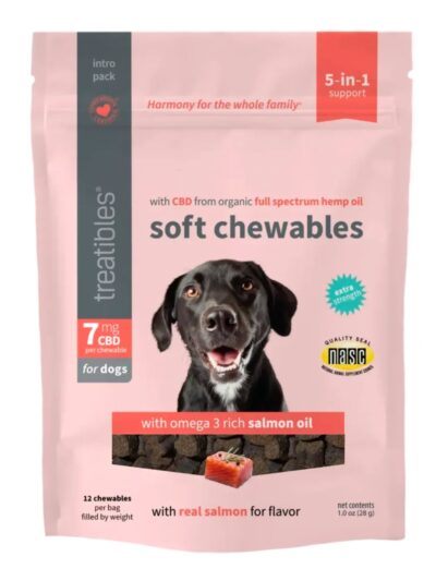 Treatibles Extra Strength Dog Soft Chews Salmon 7 Mg-12 Pk