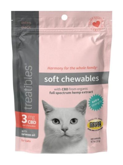 Treatibles Extra Strength Cat Soft Chews Salmon 3 MG-20 PK