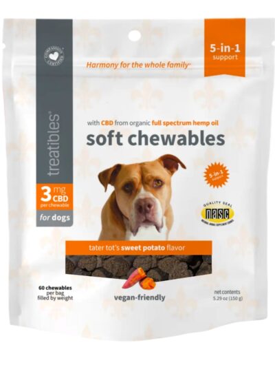 Treatibles Hemp Soft Chewables For Dogs  Sweet Potato 60 Ct