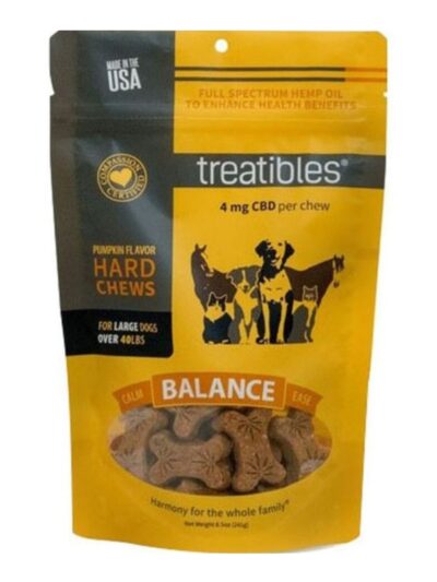 Treatibles Hemp Wellness Hard Chews Balance Pumpkin Large-7 Ct