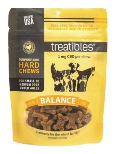 Treatibles Hemp Wellness Hard Chews Balance Pumpkin Sm/Md-75 Ct