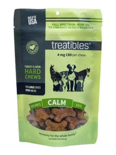 Treatibles Hemp Wellness Hard Chews Calm Turkey Large-45 Ct