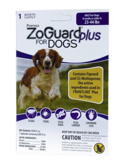 Zoguard Plus Spot-On Singles For Dogs 23-44 Lb-1 Pk