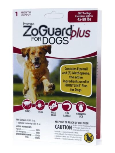 Zoguard Plus Spot-On Singles For Dogs 45-88 Lb-1 Pk