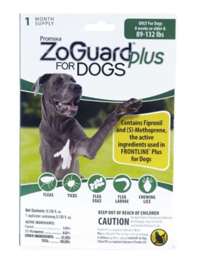 Zoguard Plus Spot-On Singles For Dogs 89-132 Lb-1 Pk