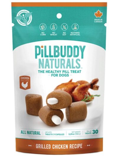Presidio Dog Pill Buddy Natural Chicken 30 Count