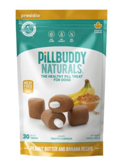 Presidio Dog Pill Buddy Natural Peanut Butter & Banana 30 Count
