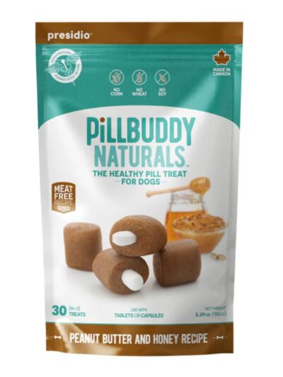 Presidio Dog Pill Buddy Natural Peanut Butter & Honey 30 Count