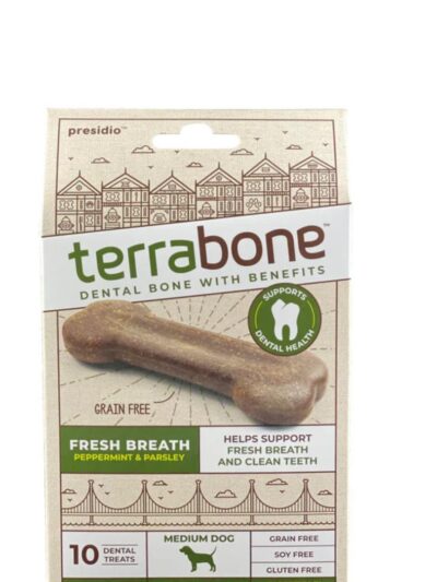 Presidio Dog Terra Fresh Breath Medium 10 Count