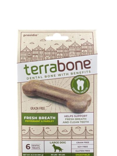 Presidio Dog Terra Fresh Breath Large 6 Count