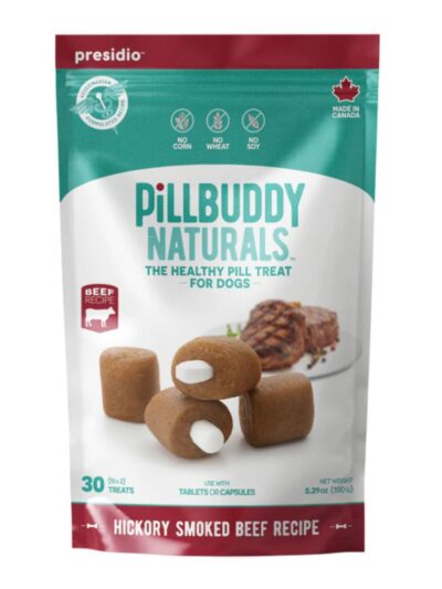 Presidio Dog Pill Buddy Natural Beef 30 Count