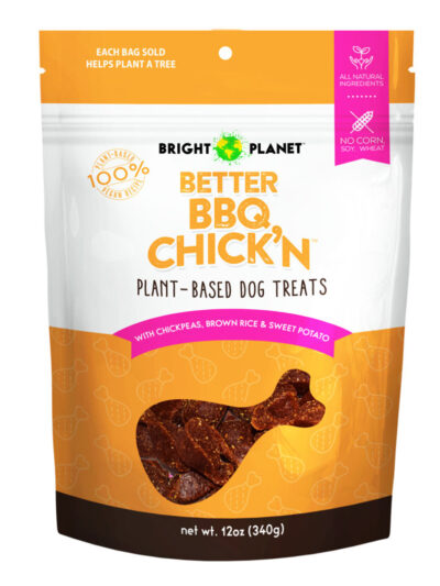 Bright Planet Pet Better BBQ Chick'n Dog Treat 1ea/12 oz