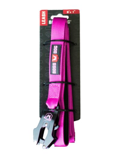 Boss Dog Tactical Dog Leash Hot Pink, 1ea/6 ft