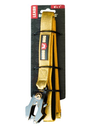Boss Dog Tactical Dog Leash Yellow, 1ea/6 ft