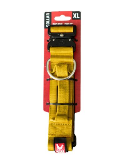 Boss Dog Tactical Adjustable Dog Collar Yellow, 1ea/XL